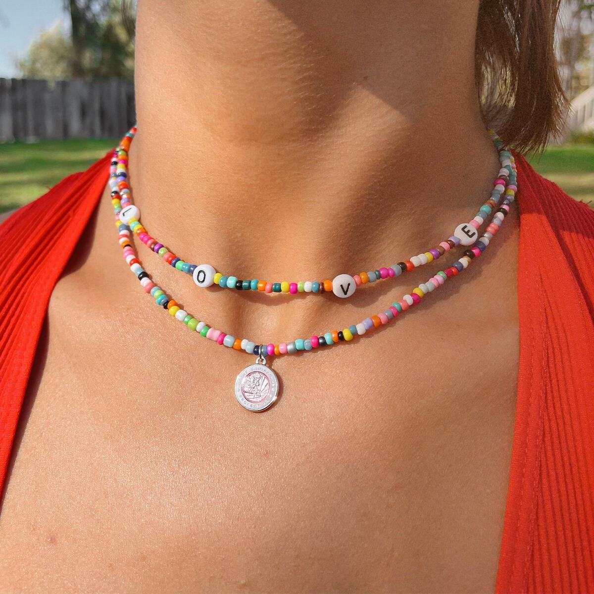 2-Pack Colorful Beaded Necklaces | Ardene