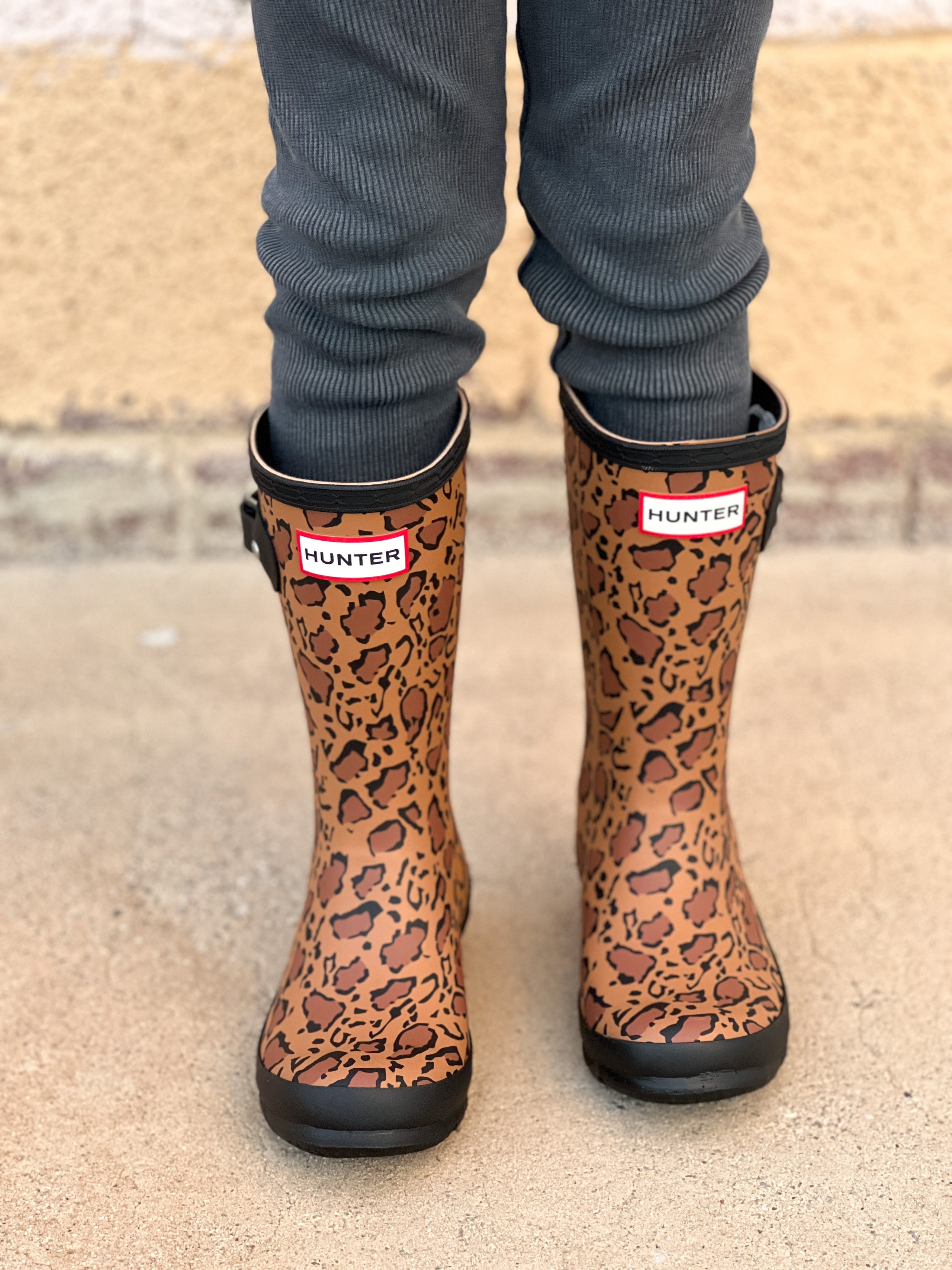 Leopard print hunter on sale boots